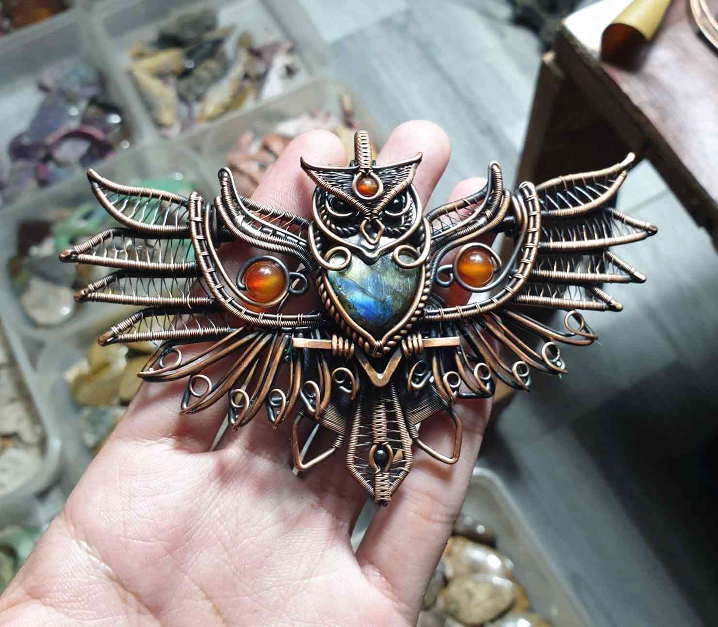 Wire wrap with a beautiful combination of stones. You can order the model. If you are interested, contact my messenger. Thank you.


**إذا كنت صاحب هذا الإعلان وتريد حذفه لأي سبب، رجاءا أرسل رسالة إلى الدعم الفني**