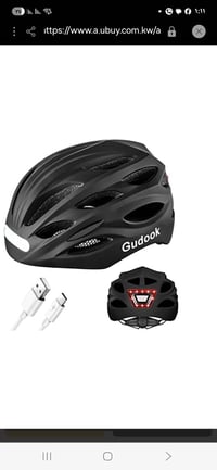 خوذة • شحن • لايت امامي خلفي