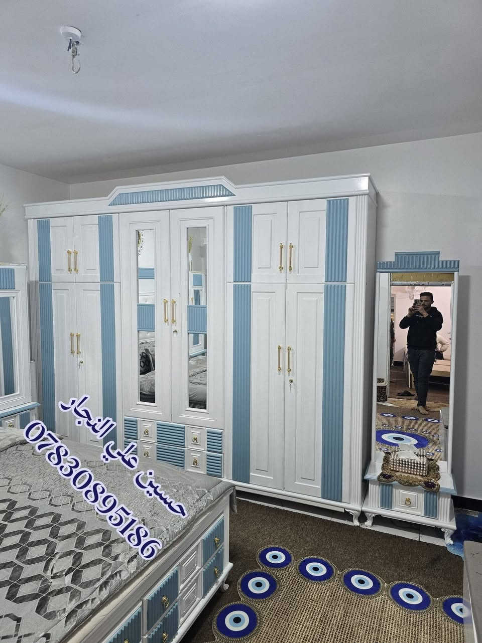 آلَهـم صـلَ عــلَى مــحــمــد وآلَ مــحــمــد
تم نصب غرفه الاخ. ولاء. (الف مبروك) 🩷🩵🩷
زبائننا الأعزاء يستمر معمل (حسين علي النجار)
 بتقديم كل ماهو حديث ومميز 
من حيث الاناقة والمتانة
ومن أفضل انواع الخشب 
بأصباغ حراريه درجة اولى وجميع الالوان
يوجد توصيل لكافه المحافظات
الاستفسار. ***********.. واتساب.
