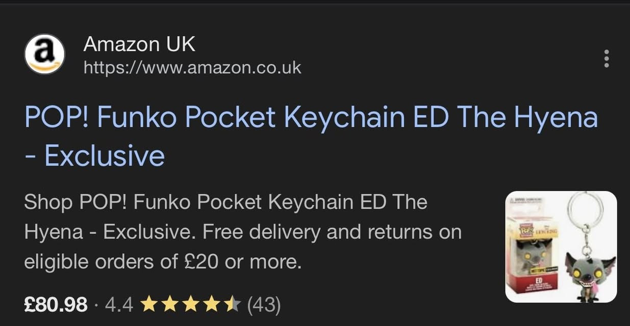 مداليات فونكو بوب اصليات اصليات!!!
سعر سبايدرمان 30
و الثاني ايد الضبع 25
شوف اسعارهن بالموقع واحجي
توصيل موجود


**إذا كنت صاحب هذا الإعلان وتريد حذفه لأي سبب، رجاءا أرسل رسالة إلى الدعم الفني**