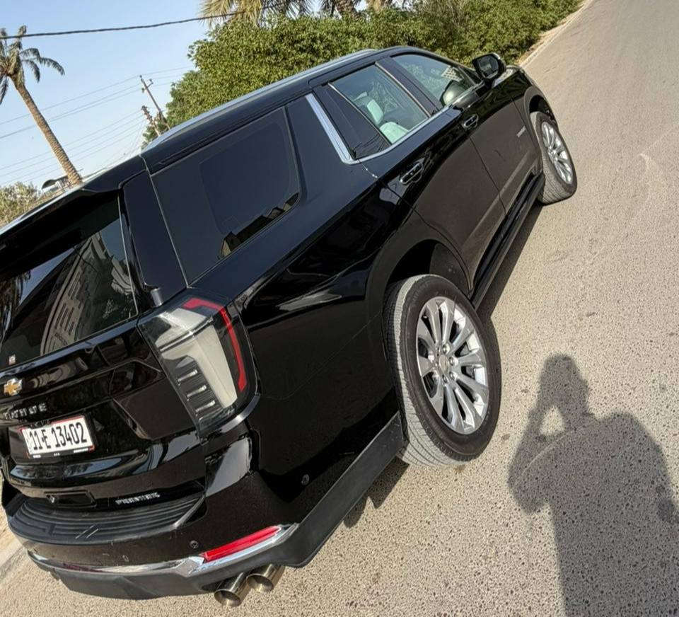 تاهو موديل 2025 ابريمير 
سيارة جديدة جدا مغلفة ppf
مكفولة كفالة عامة  ماشية 19 km
محرك كير واير بشرط مامفتوح 
سيارة حيل نظيفة كلشي عل بلاد جديد 
سنوية هزة كلشي جديد مدفوع لـ
باسمي السنوية بشرط تحويل وغرامـة
سيارة مابيـها دينار مصرف كامل من كل نواحي
فول فول مواصفات شاشة كبيرة لمس كاميرا 
حاسة رادارات كشن جلد كشن كاراباي بصمة 
 تشغيل عن بعد تحكمات ستيرن بلتوس اوكس
 كار بلي أوتو ستوب للتحذيرات تبيرد مركزي
 تحديد سرعة محرك 8 سلندر فورويل 
رقم صاحب سيارة ***********
