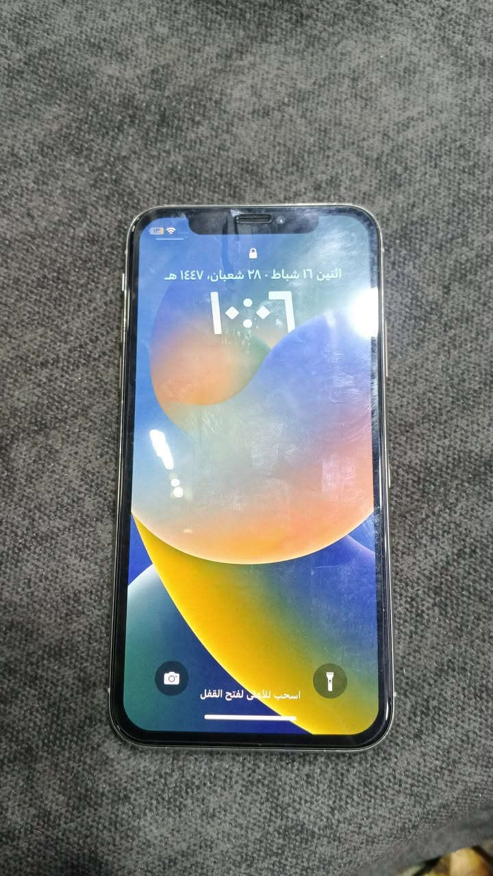 ايفون x عادي
ذاكرة ٦٤ 
مبدل شاشه وبطارية نوعية درجة اولى
البطاريه قبل اسبوع تقريبا بدلتها اصليه
١٠٠ وبي مجال للطيبين 
***********
***********
