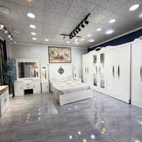 غرفة صاج ٧ قطع • سرير ١٦٠×٢٠٠ • نقش سي ان سي