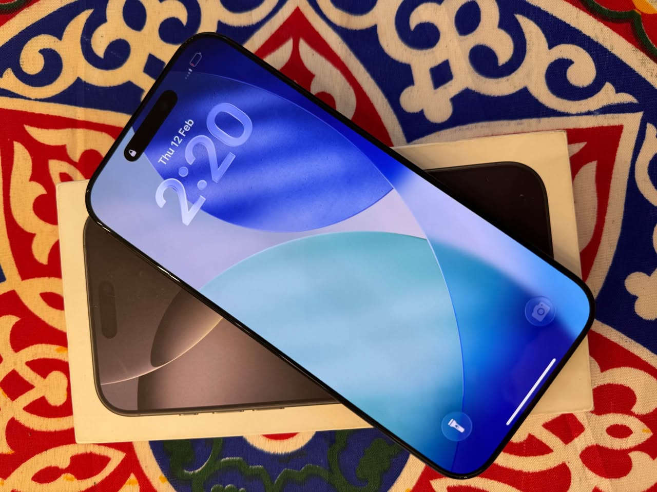 iPhone 16 Pro Max, Black Titanium, 256GB 100% 140شحنه Box 
IMEI/MEID 356910634052054
ضمان لي شهر 6  ABM القاهرة, مصر


**إذا كنت صاحب هذا الإعلان وتريد حذفه لأي سبب، رجاءا أرسل رسالة إلى الدعم الفني**