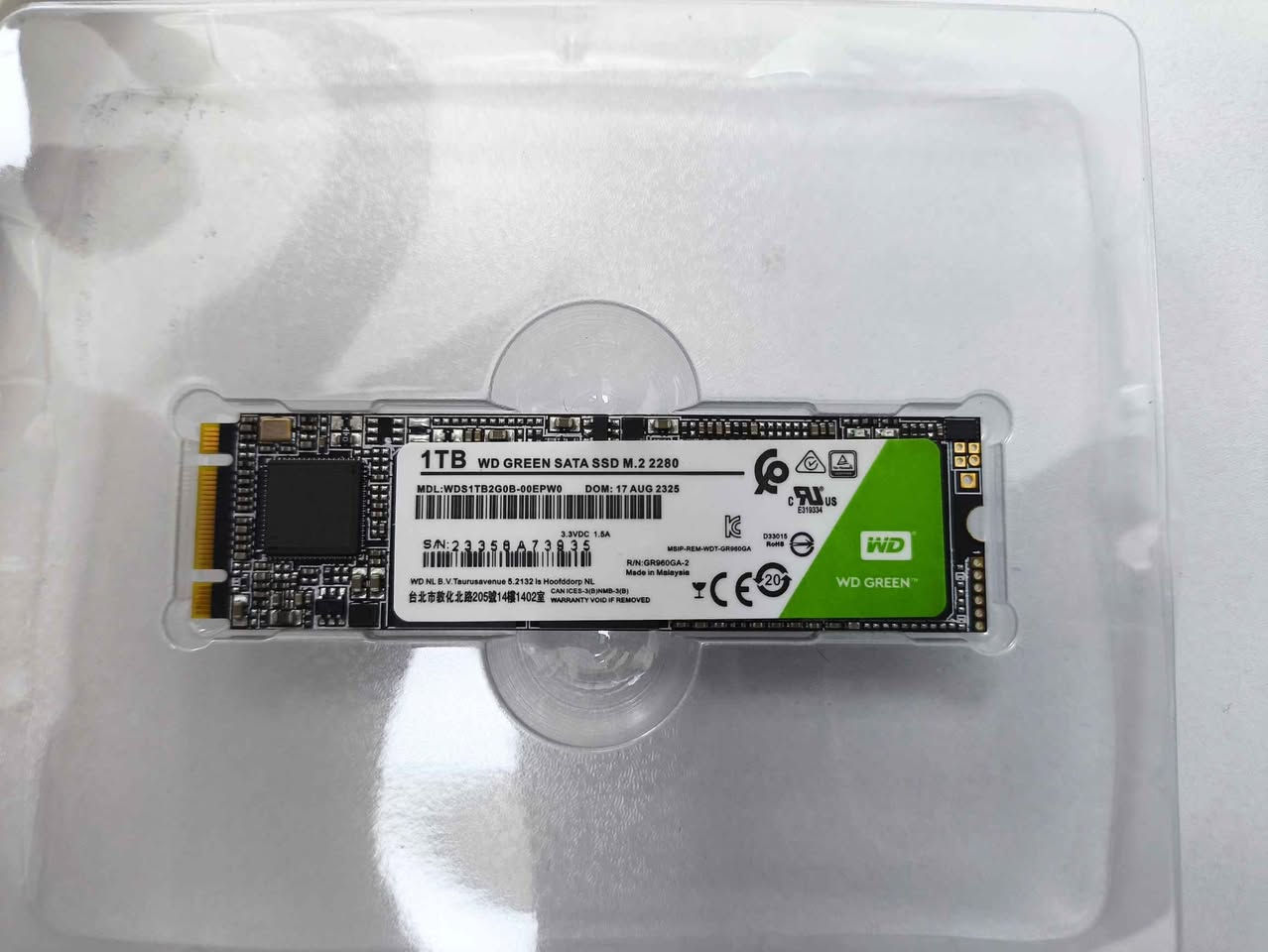 قرص تخزين داخلي من نوع WD Green SATA SSD M.2 2280 بسعة 1 تيرابايت من شركة Western Digital.
المواصفات الأساسية
النوع: SSD M.2
واجهة التوصيل: SATA III.
عامل الشكل: M.2 2280.
السعة: 1 تيرابايت (1TB). بغداد, العراق


**إذا كنت صاحب هذا الإعلان وتريد حذفه لأي سبب، رجاءا أرسل رسالة إلى الدعم الفني**