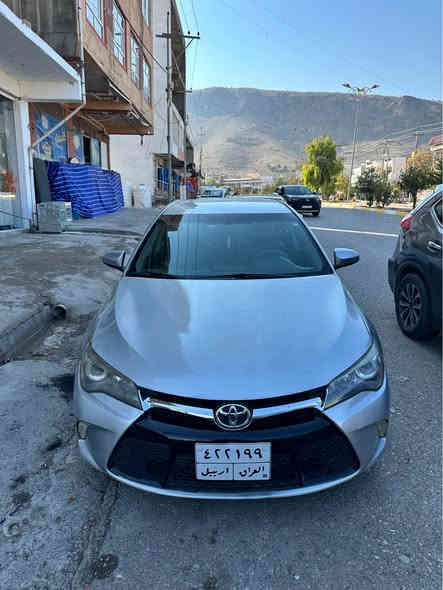 Toyota Camry 2017 SE 
سعر: ١٦٣

موديل: 2017

وارد أمريكي

لون : سلفر

محرك: V4 2.5

ماشيه:  mile 150,000

 مواصفات:ب. قطعة صبغ ( بونيت)   

رقم شاسي : 4T1BF 1FK6HU432002 

عنوان : أربيل - شقلاوة 

*********** شقلاوة
