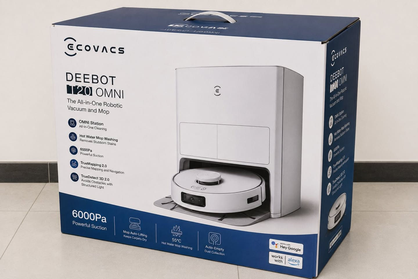 مميزات Ecovacs Deebot T20 Omni
• قوة شفط عالية 6000Pa لتنظيف الغبار والشعر والأوساخ بسهولة
• نظام مسح دوّار مزدوج يعطي تنظيف أقوى للبقع مقارنة بالمسح التقليدي
• يرفع المماسح تلقائياً عند صعوده على السجاد حتى ما يبلله
• محطة OMNI ذكية تقوم بتفريغ الغبار بشكل تلقائي
• غسل المماسح بالماء الحار للمساعدة بإزالة الأوساخ والروائح
• تجفيف المماسح بالهواء لمنع الروائح والبكتيريا
• تعبئة الماء تلقائياً بدون تدخل مستمر من المستخدم
• نظام خرائط LiDAR سريع ودقيق لتحديد الغرف والمسارات
• يتجنب الأحذية والأسلاك والعوائق بفضل حساسات 3D الذكية
• إمكانية تحديد مناطق ممنوعة أو غرف معينة للتنظيف
• يدعم التحكم من تطبيق الموبايل بالكامل
• إمكانية تشغيله بالصوت عبر Alexa وGoogle Assistant
• بطارية طويلة تكفي لتنظيف مساحات كبيرة
• يرجع تلقائياً للشحن ويكمل التنظيف من نفس المكان
• مناسب جداً للشعر الطويل وشعر الحيوانات الأليفة
• هادئ نسبياً مقارنة بكثير من المنافسين
• تصميم فاخر ومحطة متكاملة تقلل الحاجة للتنظيف اليدوي
• يدعم التنظيف المجدول حسب الأيام والأوقات
• إمكانية التحكم بقوة الشفط وكمية الماء لكل غرفة
• يعتبر من أفضل الروبوتات للمسح والغسيل الأوتوتيكي
السعر 390 نظافه ٩٩٪؜


**إذا كنت صاحب هذا الإعلان وتريد حذفه لأي سبب، رجاءا أرسل رسالة إلى الدعم الفني**