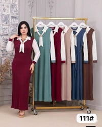 فستان كريشه • ستراس ابيض • مقاس XL 2XL