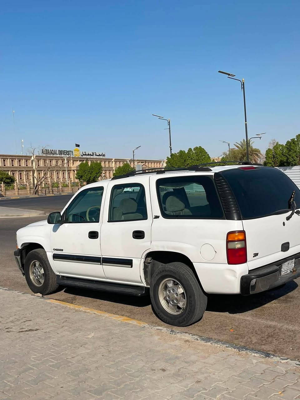 السلام عليكم 
تاهو الفينيه 
مديل 2001
مكفوله من الصبغ
والضربه وتبديل
كير مكينه كفاله
تبريد تدفئه فول 
حداده جديده 
تخم تاير 
رقمها كركوك السياره وكاله فقط
مفحوصه وبيه ملصق وسنوية 
السنوية منتهيه 
فقط يعني نقصها كمرك 
ورقم جديد
بيع فقط بدون مراوس
السعر 76 وبيها مجال للشراي
العنوان البصرة 
الاستفسار ***********
