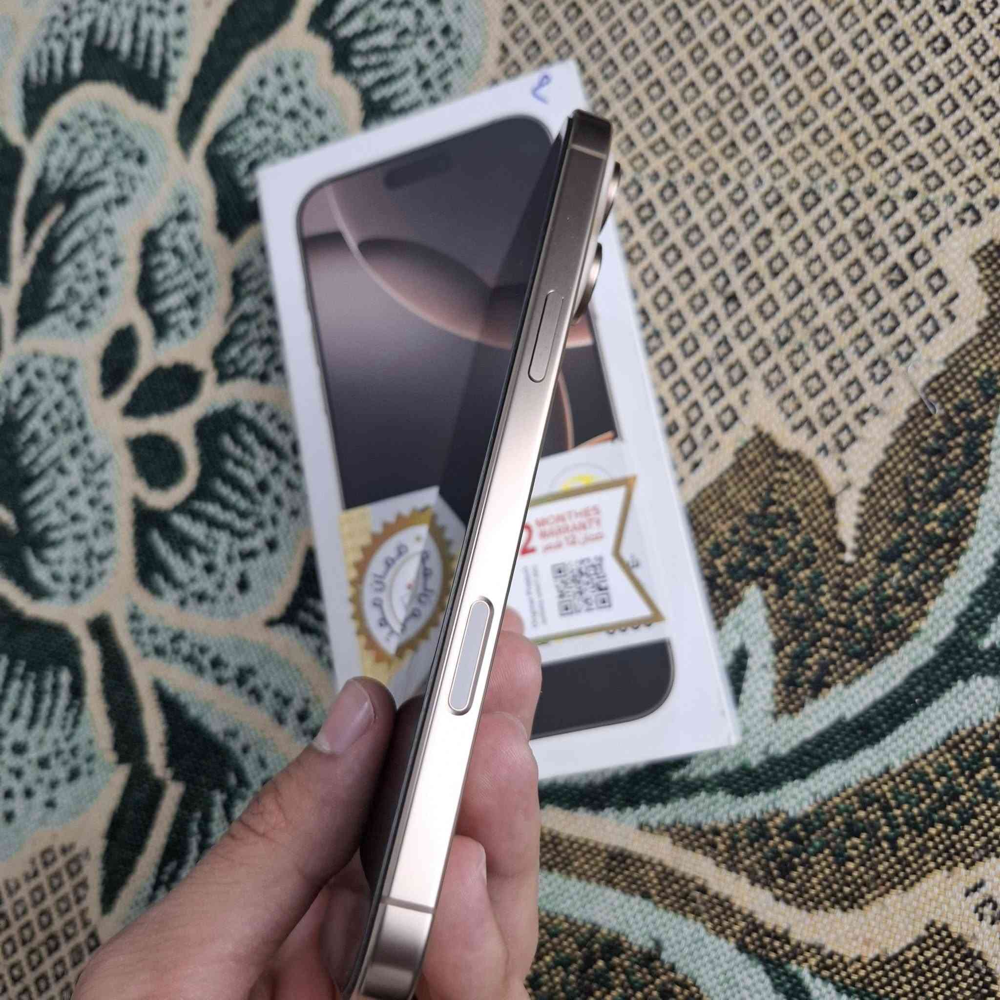 ايفون 16 برو ماكس ( شرق اوسط )
ذاكره 256 تك سيم📲
بطارية 100 دورات 100🔋
نضافة 100‎%‎💎
كامل ملحقات 📥
لون ذهبي 💛
السعر : 1475 الف قفل 🔒
بغداد الدوره حي الميكانيك 📍
*********** واتساب ☎️
