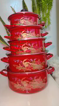 طقم قدور معدن • ٢٦-٢٤-٢٢-٢٠-١٨سم • توصيل