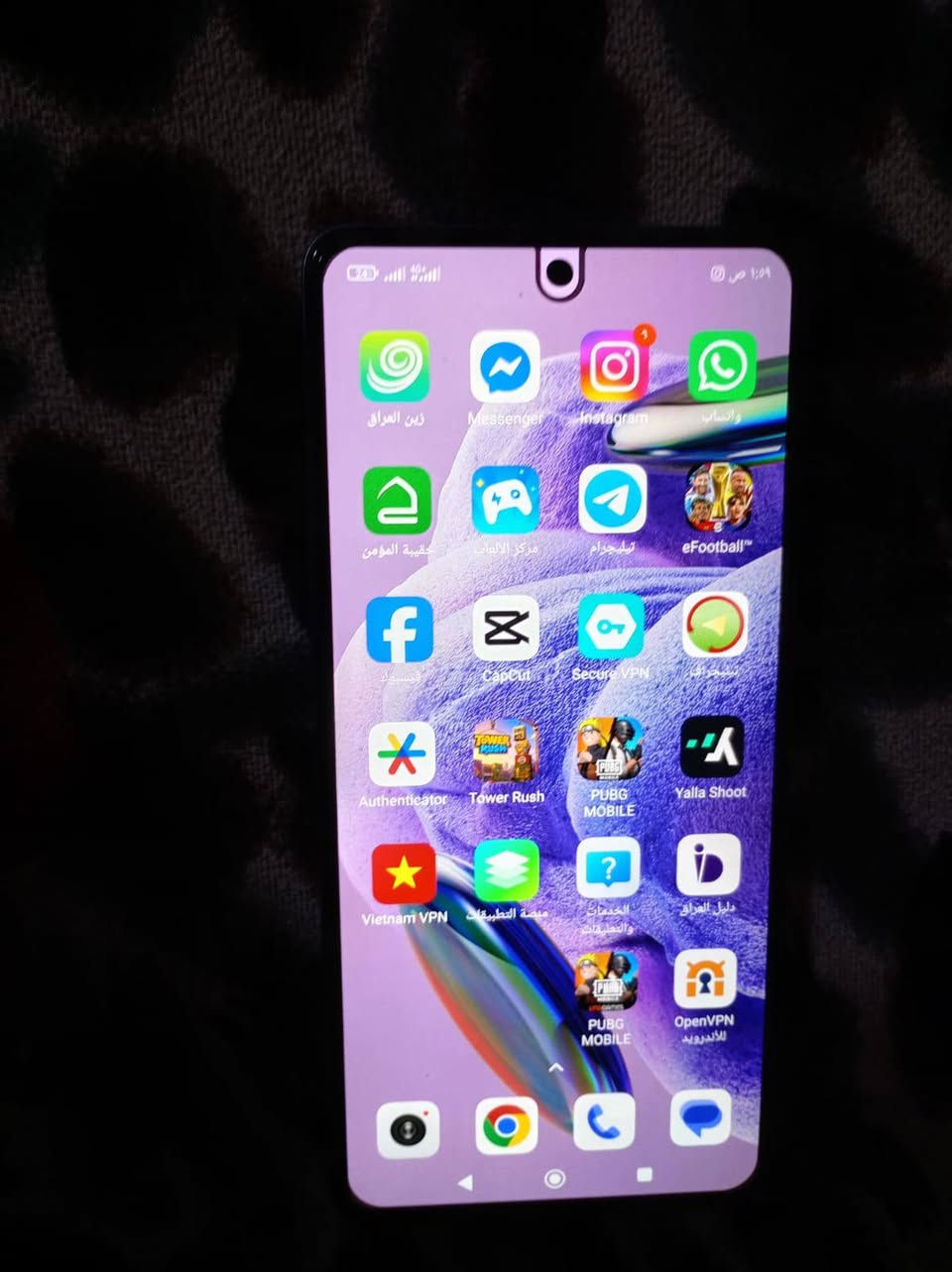 ريدمي نوت 12برو 5g ذاكره 256 عشوائيه16 جهاز مكفول من كلشي ممبدل بي كلشي صوته فد شيئ عالي الجودهه+ملحقاته ممستخدمات ابدد شاحنه 67واط فقط ضهرة مكسور  موضح بلصوره  والضهر يستبدل اب 10الف فقط من غير فتح التلفون تريد اني ابدلهة الك تريد أنته + يشغل 60فريم ببجي معالج قوي  السعر 230 بي مجال قليل رقم تلفوني***********

