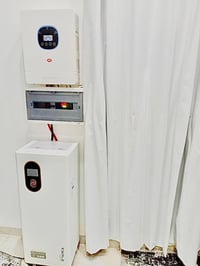 طاقة شمسية صلاح الدين • انفيرتر 6k هايبرد • بطارية ليثيوم 16kW