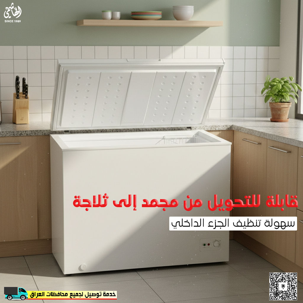 مجمدة يحتاجها كل بيت
مجمدة زوكور بسعة 249 لتر
FZ330W
• سهولة تنظيف الجزء الداخلي
• مجمد سريع
• قم بإزالة سلة التخزين
• مكثف خارجي
• التحكم الميكانيكي في درجة الحرارة
• إنذار ارتفاع درجة الحرارة
• ضوء LED
• قفل
• بمقبض
• قابلة للتحويل من مجمد إلى ثلاجة

توجد خدمة التوصيل لجميع محافظات العراق
الوكيل الحصري في الموصل لماركة Zogor
#الهاشمي_للاجهزة_الكهربائية_والمنزلية
🚩 الموصل - حي الجزائر - قرب محطة تعبئة الجزائر
للمزيد من المعلومات يرجى التواصل معنا عبر بريد الصفحة
أو الاتصال على الرقم
☎️ ***********
☎️ ***********
