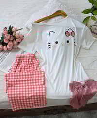 بيجامة فانيلة • قطني ناعم • فري سايز ٥٠-٧٧