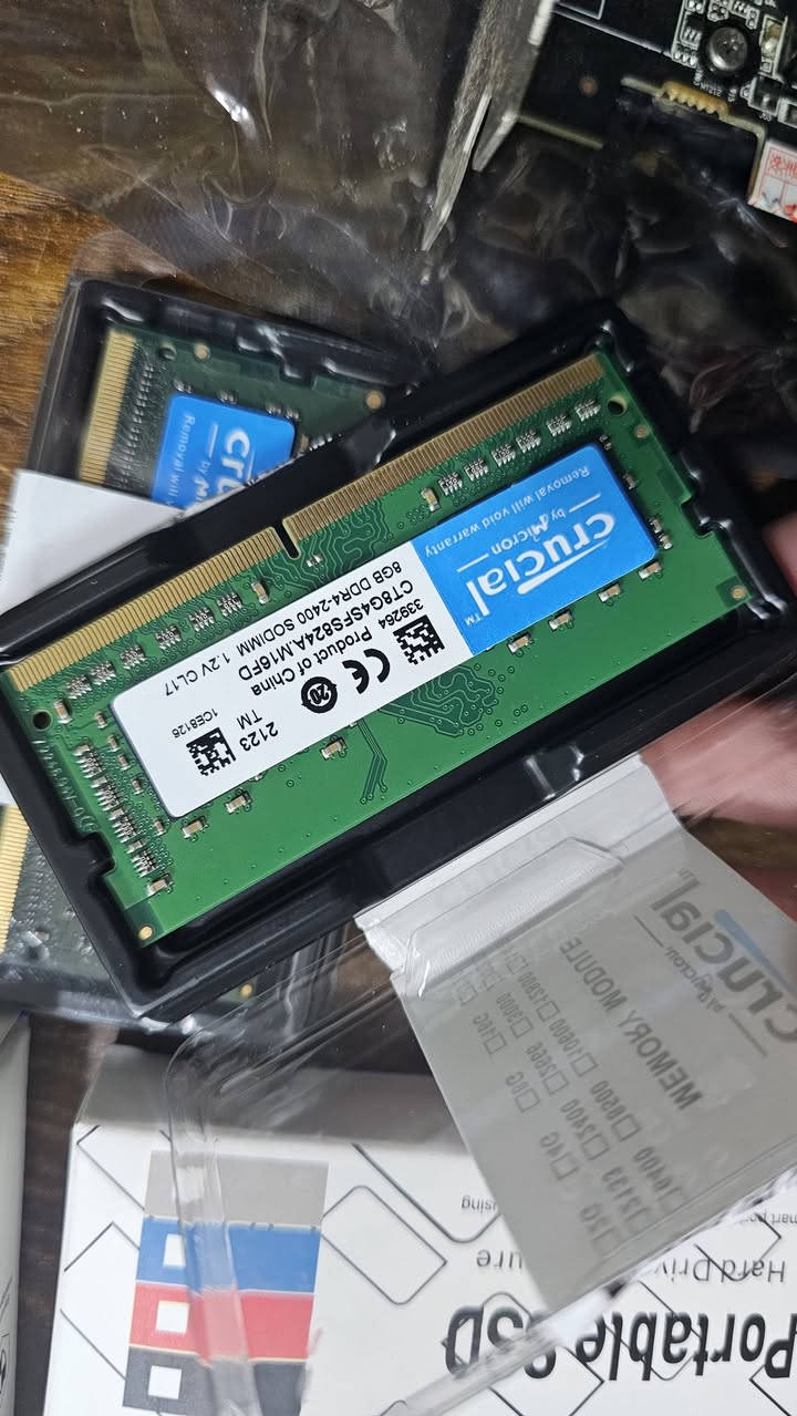 شلعه حاسبات رام DDR2 قطعتين DDR3 قطعه رام لابتوب DDR4 قطعتين DDR2 قطعه كارت شاشه مذر بور قطعتين فان مبرد قطعتين هارد SSD قطعتين 2T....4T
خلي سعرك بالعافيه ابيع شلع مفرد مابيع


**إذا كنت صاحب هذا الإعلان وتريد حذفه لأي سبب، رجاءا أرسل رسالة إلى الدعم الفني**
