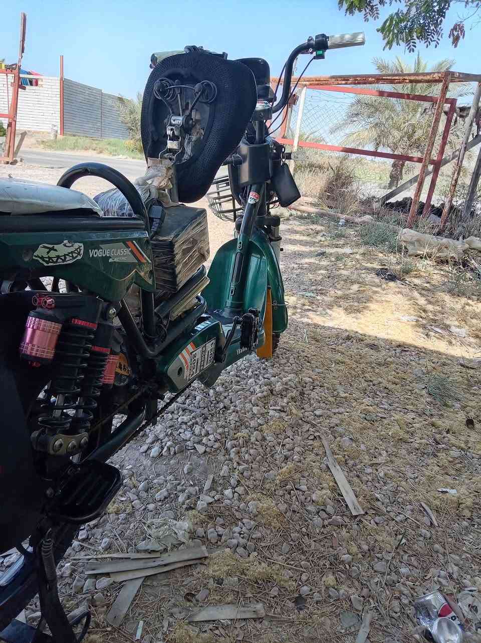 السلا م عليكم
باسكن شحن
للبيع مكفول من كلشي
اشاير يمين يسار
لايت عالي ناصي
 ضفيره جديده علئ وضع الشركه بعده
عقل جديد علئ وضع الشركه
بايدرات عنده انفاذ الشحن
بطاريات جدد توني امبدلهن الاصليات العدد ٤
اسويج ٢ بصمه ٢ 
بريكات وره وكدام بل مكان
شاشه شغاله بلازمه تحويل الئ البلوتوث
اي خلل يصير بل دراجه يطلع عندك بل شاشه
سله كدام جديده
جاملغات جدد
بي جهاز إنذار عن السرقه
الباسكن انطيكياه مكفول من كلشي اذا بي شي مرجوع 
السعر خاص اتفضل وبيك خير تدلل
هاذه رقمي
*********** بي واتساب
متواجد عل خاص
أهلا وسهلا
