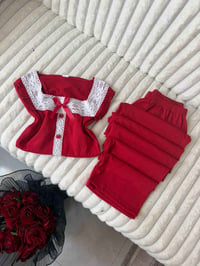 بجامة كريب • XL/XXL • درزن