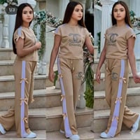 سوت بناتي رياضي • قطن ليكرا • ٣-١٠ سنة