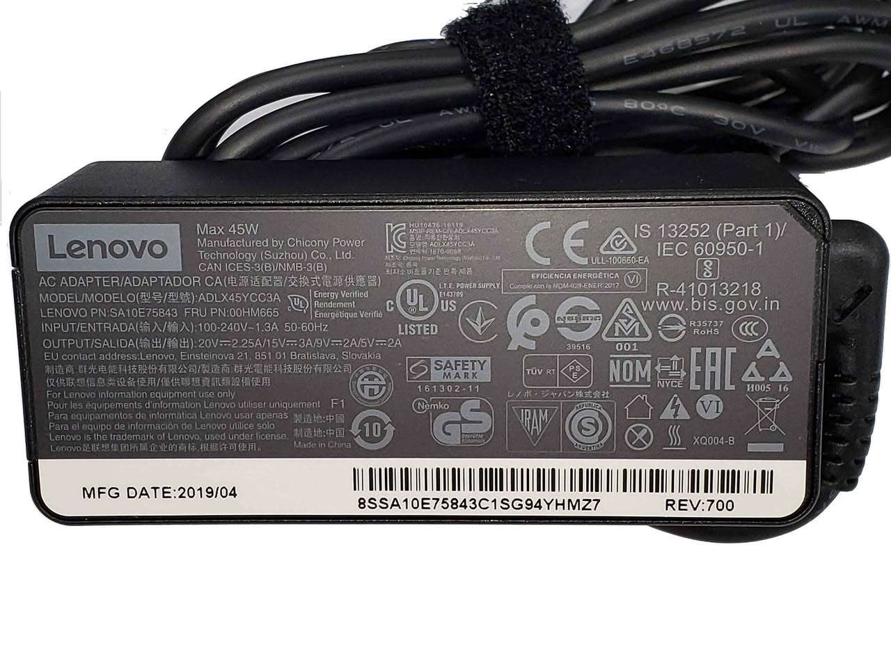 lenovo laptop charger original
شحنی لاپتۆپ تایپ سی ئۆرجیناڵ 
BrandLenovo
Connector TypeUSB, USB Type C
Compatible DevicesLaptops
Compatible Phone Modelslenovo Laptop
Included Components1 x Power Supply
Input Voltage240 Volts أربيل, العراق


**إذا كنت صاحب هذا الإعلان وتريد حذفه لأي سبب، رجاءا أرسل رسالة إلى الدعم الفني**