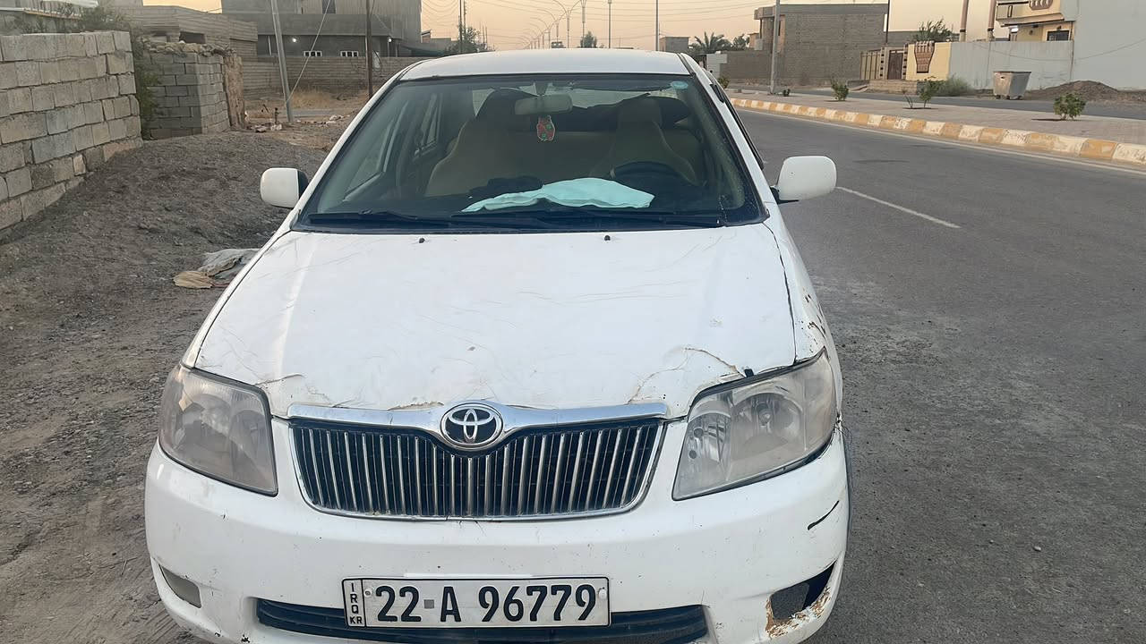 السلام عليكم للبيع فقط كورلا موديل 2002كير أوتوماتيك مصبوغه عام العنوان صلاح الدين تكريت قضاء العلم 
السعر 75$وبيها مجال للأستفسار الاتصال على الرقم التالي ***********
