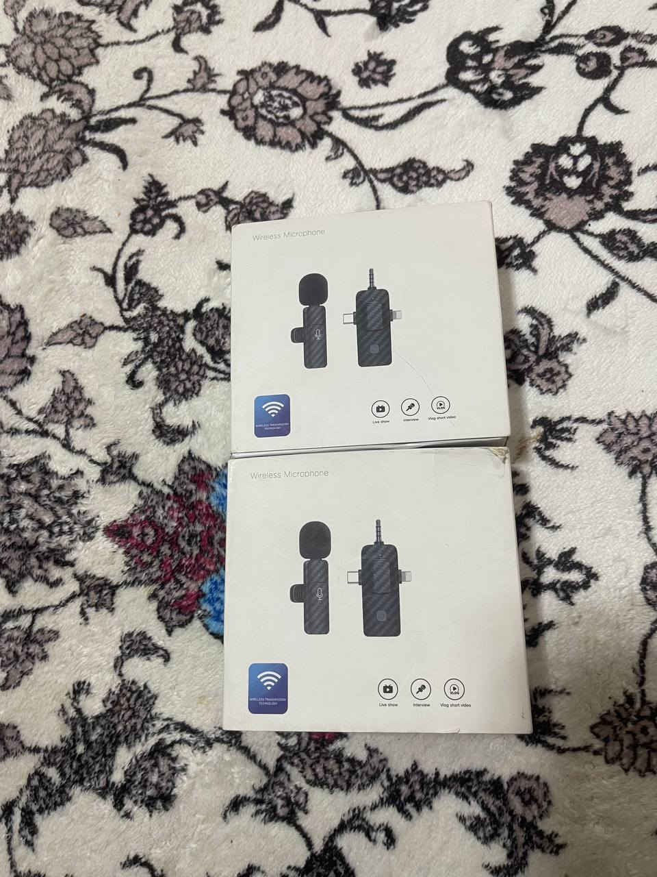 السلام عليكم
مايكات لتصوير والفيدوات كل باكيت يحتوي عله قطعتين 
كاربون بل كامل وضوح جدا قوي وشحن يطول يوم كامل 
اي ستفسار خاص وتدلل سعار مناسبه جدا


**إذا كنت صاحب هذا الإعلان وتريد حذفه لأي سبب، رجاءا أرسل رسالة إلى الدعم الفني**