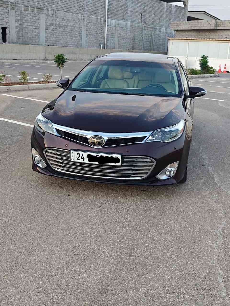 Toyota Avalon 2013
 تويوتا افلون ٢٠١٣ خليجي المرغوب 
مواصفات لمتد (فتحة سقف-مقاعد تدفئة و تبريد-شاشة و کامیرة )

مكينة ٦سلندر حجم ٣.٥لتر تنفس طبيعي
 بحالة ممتازة 
مكفوله كفاله عامه من كلشي بدون صبغ بدون دعم 
 السیارة جدا نظیفة 

السيارة رقم دهوك
مكفولة من كير و محرك و كهربائيات

و ب سعر(188$) ورقة و بيها مجال للطيبين

مكان السيارة دهوك

*********** دهوك, العراق
