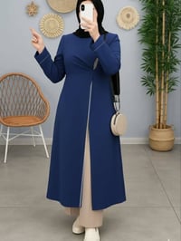 طقم فستان بنطرون • قماش دابل • مقاسات ٣٨-٥٢