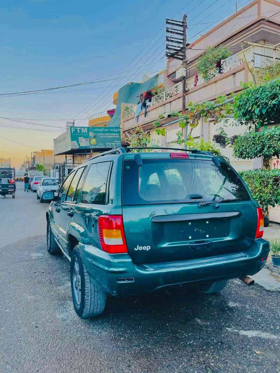 جێب گراندچیرۆکی😴 
مۆدێل 1999.
ئاوێنە کارەبا.
جام کارەبا.
کوشن کارەبا.
ئاڕم پلاستیکی.سلێمانی.بەشەرتی.ئەوەلیاتو حاسیبە
160هەزار ڕۆشتووە😴😴
سەیارەکە کامل بۆیاخە،
چوار تایەی تازە
شەش بستۆن
ناوزەرد
نرخ45گەڵا معامەلە
شوێن سلێمانی
ڕەقەم ***********
︎︎︎︎︎ئاسیا*********** السليمانية, العراق
