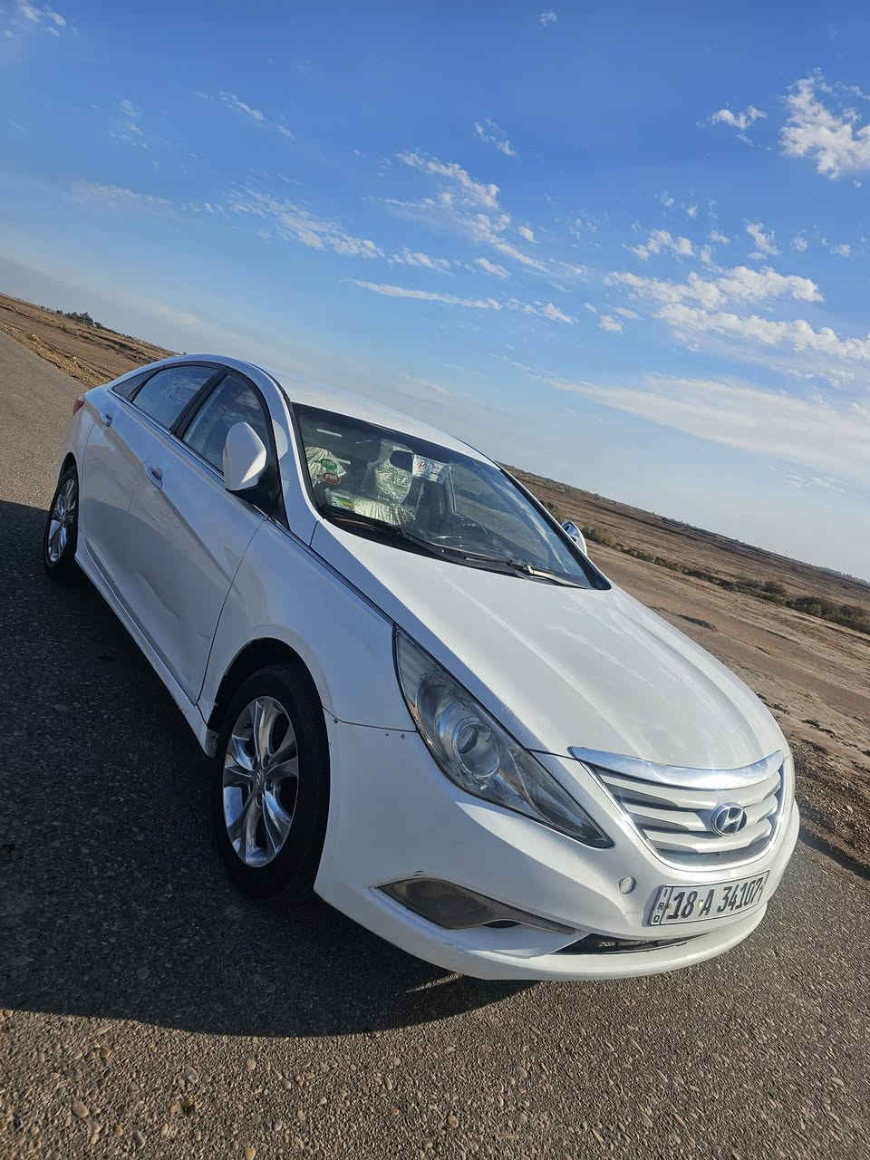 سلام عليكم لبيع سوناتا موديل 2013وارد خليجي السياره بيه صبغ اربع قطع بدون داخل سياره جديده حداديه جديده تخم تايرات جديد مكينه 2400 دوش رقم بابل انكليزي السعر 95ورقه والشراي يتصل مكان السياره ميسان الميمونه ***********/***********
