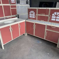 كاونتر ٣ قطع • سنك مرمر • ألوان روعه