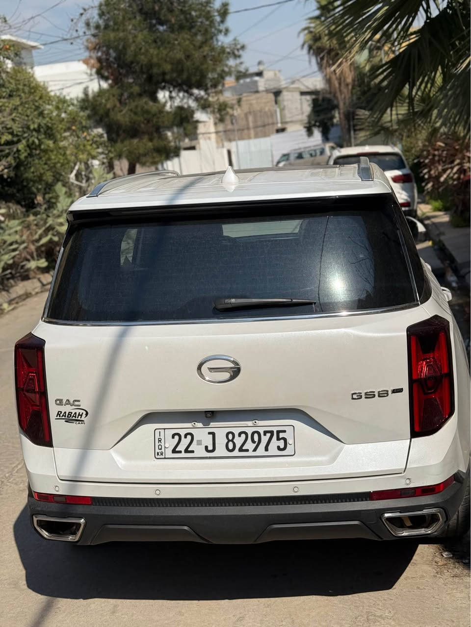 سلام عليكم GS8
2024
موصفات فول
بصمه
كشنات جلد 
كهربائية 
7 راكب
فتحه
بدون صبغ 
السعر 205$
*********** بغداد, العراق
