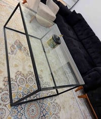 طاولة وسط • سطح زجاجي • ١٢٠سم