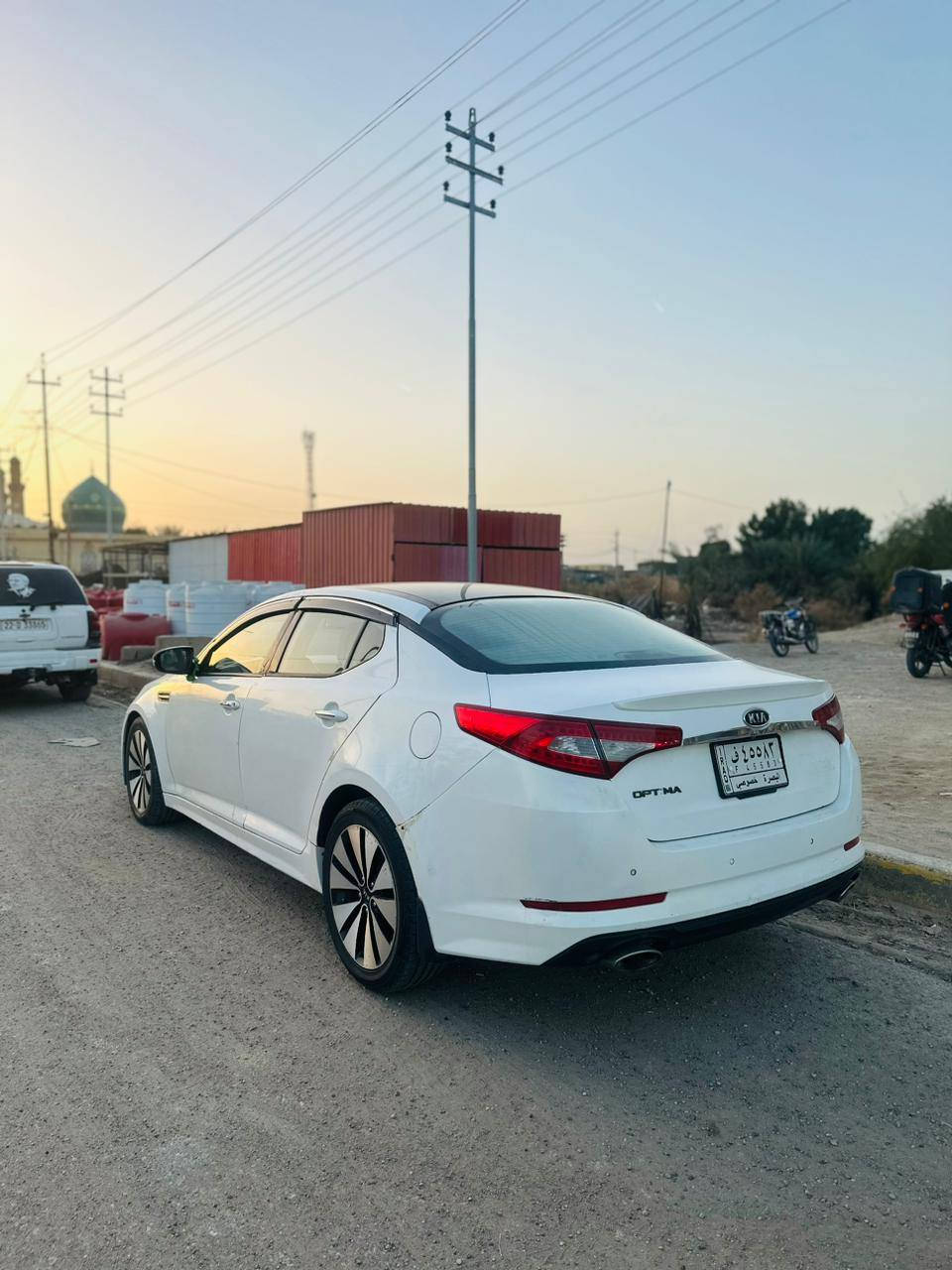 ***********  .. *********** 
كي اوبتيما موديل 2012
خليجي مكينه ٢٤٠٠ دوش
فول موصفات كلش واحد على واحد
بنوراما دبل گزوز ويل كب شاشه وكامره دواره
اشاير بل المرايه تحكم ستيرن جهتين
ثلاث انضمه قياده
كشنات كهربائيه
داخلي عسلي واسود
تبريد خلفي تحكم ستيرن جهتين
هواي موصفات بيه السياره
كفاله من الضربه بيه مكانت صبغ قليل كلش
رقمه بصره مشروع وطني سنويه لغايه 2029
مكان قضاء الجبايش السعر 118
