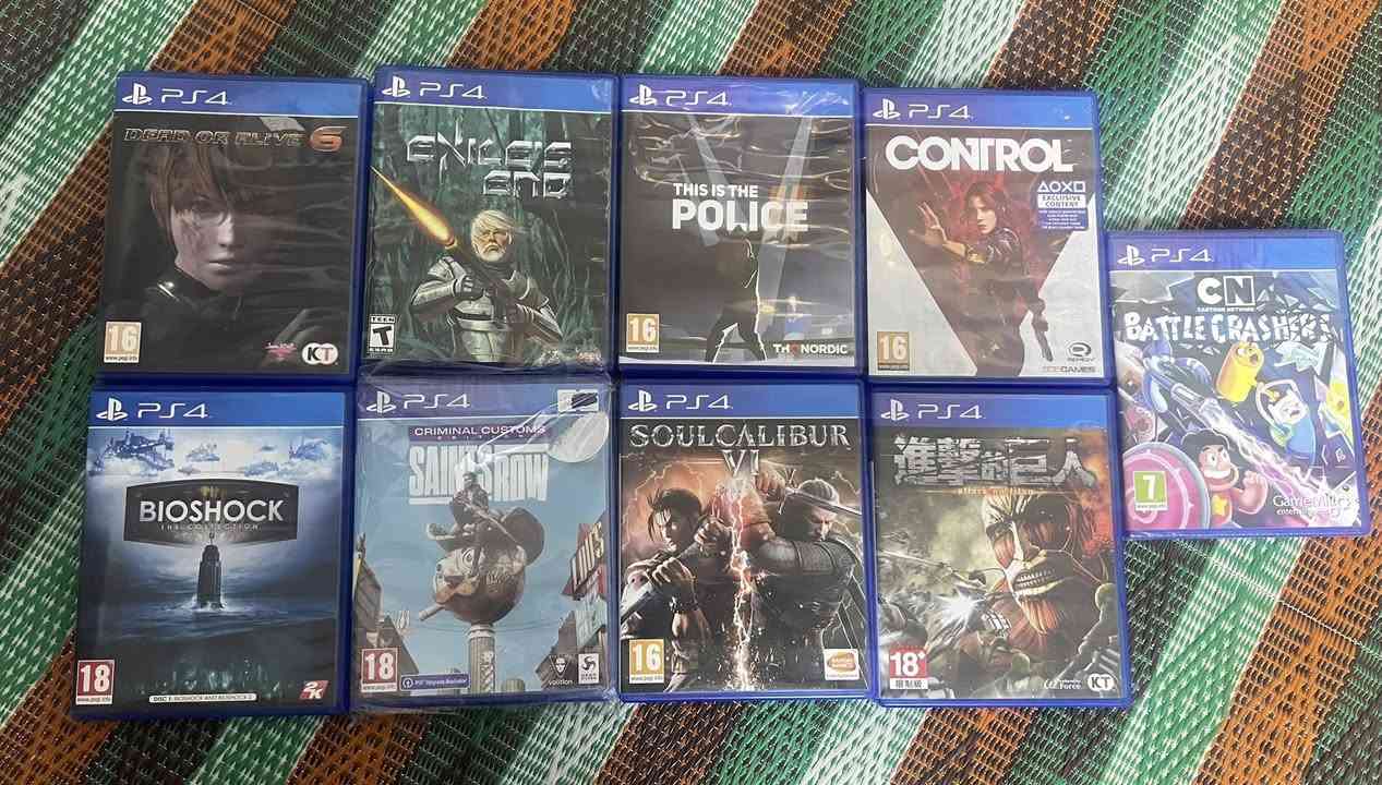 السلام عليكم
مجموعه العاب للبيع 
النظافه ميه بالميه وكاملات ايضا
time crisis جزءين ب 25
bioshock جزئين ب 30
vpire knight 15
dead ir alive جزئين ب 20


**إذا كنت صاحب هذا الإعلان وتريد حذفه لأي سبب، رجاءا أرسل رسالة إلى الدعم الفني**