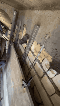 تغليف واجه موقع الاعضميه مرمر طبيعي 2س لحيم هياكل حديد أشراف  وتنفيذ ا...