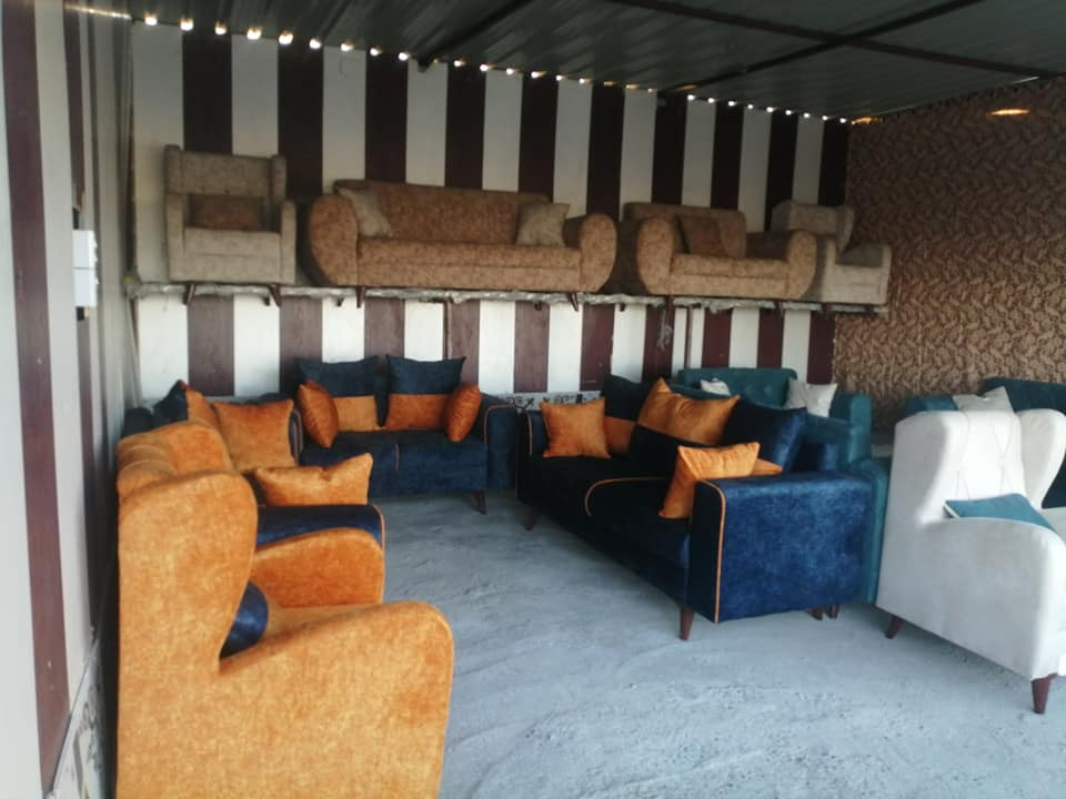 سلام عليكم احلا وارقئ الموديلات تجدوهافي معرض الشمس    تخمم ١٠ مقعد 
تخم ٨ مقعد   تخم ٧ مقعد.        ديوان.    حسب الطلب تفصال 
خشب جام روسي بلوك اسود سفنج مؤميز درجة اولئ القماش وتر بروف تركي 
ديوان تفصال سعر المتر ٩٥ الف  ضمان ٣ سنوات  الاتصال *********** علي الذهبي   لخاص مفتوح

مستعدون لتجهيز المعارض بل جملة
