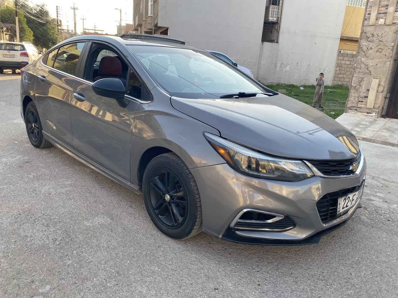 السلام عليكم
شوفرليت كروز 2017 الشكل الجديد 
مكينة 14 تيربو LT 

السعر (105) 

حادث السيارة بوند وجاملغ 

السيارة ماشية 121 ميل 

فول مواصفات 

بانوراما 
أربع أبواب بصمة
بصمة تشغيل
تشغيل عن بعد 
بصمة صندوق
شاشة كبيرة كار بلي + كاميرا 
كشنات هيتر + كشن السايق كهرباء
سماعات BOSE
فووول تحكمات سترين .. كروز سرعه .. لايتات ليد .. بكلايت ليد ..

رقم أربيل الجديد سنوية نافذة إلى 2029
شرط التحويل

مكلف بالنشر للتواصل ‭0777 140 0236‬
