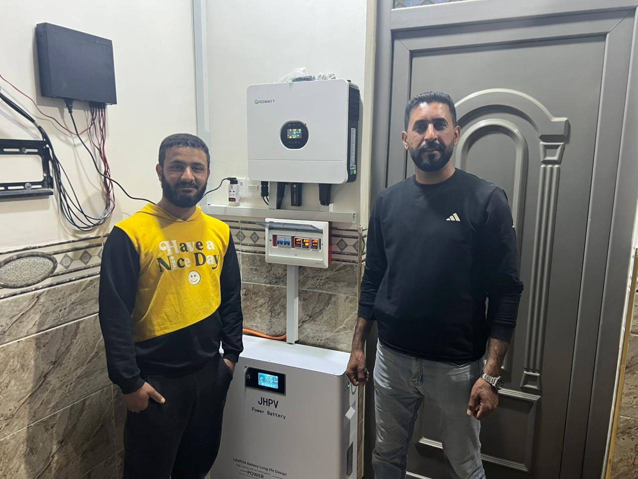 تم بعون الله ربط منظومتين طاقة شمسية من قبل كوادر سما بغداد للطاقة الشمسية .

 منظومة بسعة 20 أمبير نهاري و16 أمبير ليلي للملا علي الگرغولي 📍
 منظومة بسعة 10 أمبير للأخ جاسم الشيخ محمد 📍

نقدّم لكم أفضل حلول الطاقة الشمسية بجودة عالية وضمان موثوق 

📞 للحجز والاستفسار:
***********
مبيعات: وائل
