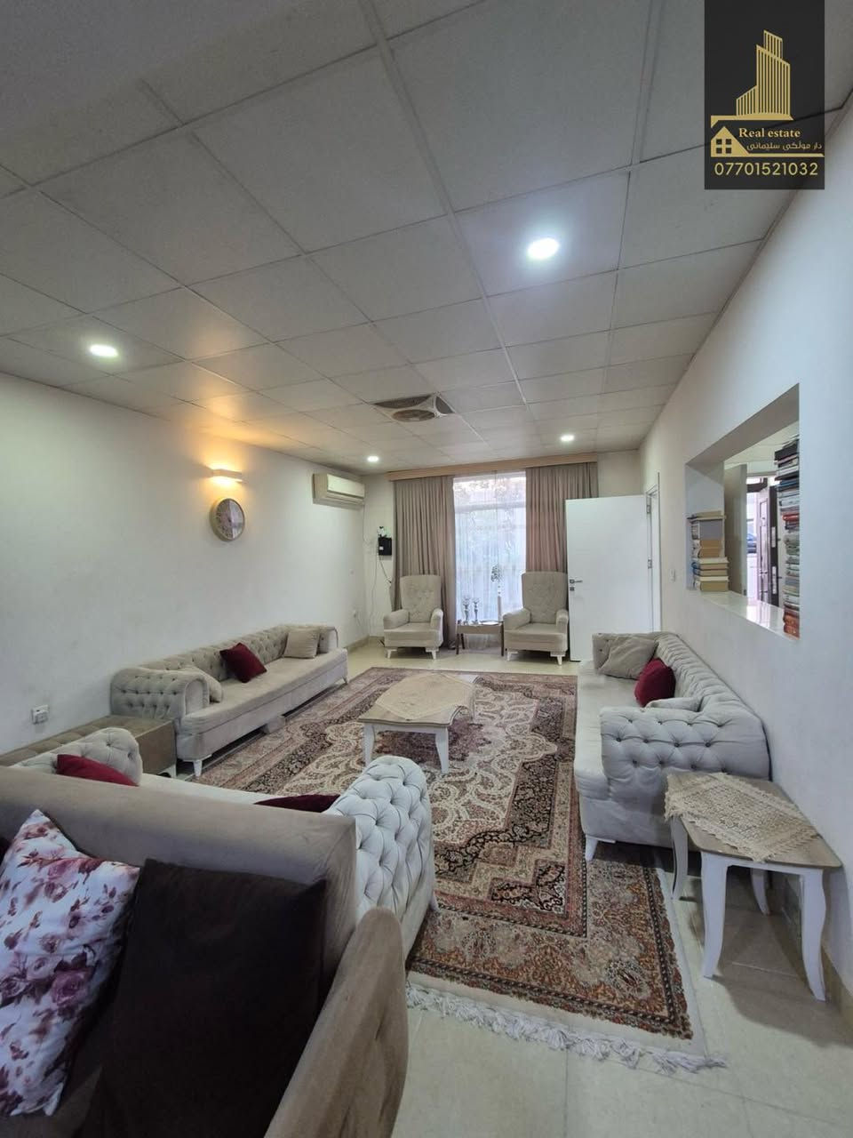 کوردی | عربی

خانوو بۆ فرۆشتن
سلێمانی - پڕۆژەی چوار چرای نوێ

ڕوبەری 200 مەترە - ڕووی ڕۆژئاوا
بەرامبەری باخچەیە

پێکدێت لە دوو قات

قاتی یەکەم : میوان و هۆڵ کراوە ، مطبخ ، مساعید مطبخ ، 1 نوستن ، مشتەمەلات

قاتی دووەم : هۆڵ ، 2 نوستن یەکێکیان ماستەرە ، مشتەمەلات ، باڵکۆن

بۆ زانیاری نرخ تەنھا ژمارە( 1 ) لە کۆمێنت دانێن راستەوخۆ نرخەکەیتان بۆ دێت بە نامە

بۆ زانیاری زیاتر پەیوەندی بکەن بە ژمارە:
***********
______________________________
‌‌تۆی بەڕێزیش گەر موڵکت هەیە دەتەوێت بیفرۆشیت
یان دەتەوێت بەکرێی بدەیت دەتوانیت زانیاریەکان 

بنێریت بە ڤایبەر یان واتساب ئەم ژمارەيه:
***********
_____________________________
منزل للبيع
السليمانية - مشروع جوار جرا جدید

مساحة 200 متر - واجهة غربية
مقابل الحديقة

يتكون من طابقين

الطابق الأول: صالة، مطبخ، مطبخ صغير، غرفة نوم، حمام

الطابق الثاني: صالة، غرفتان نوم، إحداهما رئيسية، حمام، بلكونة

للاستفسار عن السعر، اكتب الرقم (1) في التعليقات، وسيصلك السعر مباشرةً عبر البريد الإلكتروني

للاستفسار، يرجى التواصل على:
***********
