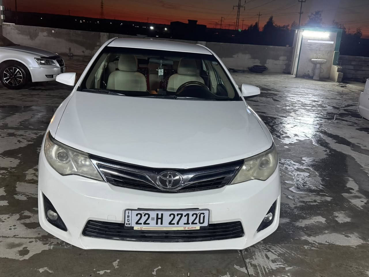 كامري ٢٠١٢ مواصفات LE خليجي 
رقم اربيل دولي باسمي 
 كلين  
محرك ٢٥٠٠ 
تبريد قطعتين 
منضومة زنون ١٣٠ $
واتساب ***********. 
مكان السياره كركوك 
السعر ١٥٢ بيه مجال
