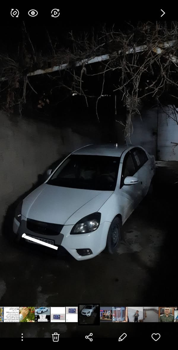 كيا ريو 2011فول مواصفات الون بيض رقم اريبل دولي محرك 14كير دماتيك البيع نقد+قصد ***********
