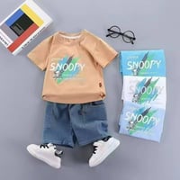 طقم ولادي جينز • ١-٤ سنين • درزن