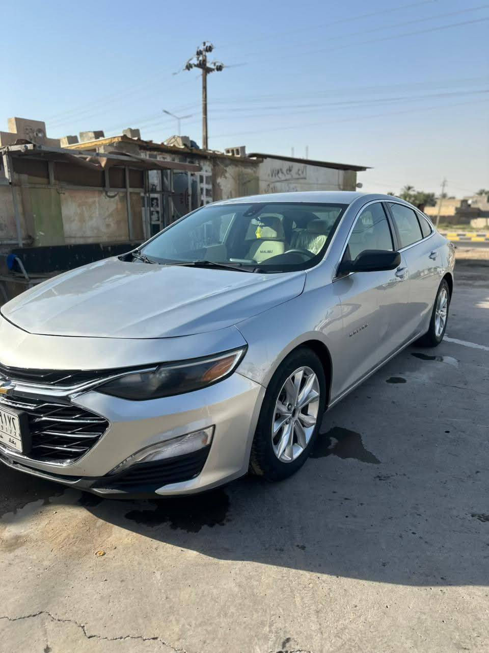 ماليبو ١٩بغداد LT جاهزه مكينه نضيفة كير جديد حادث جاملق وشويه من البونيد مدوشمه جلد ماشيه ١٣٠الف ميل حداديه 80%كهربائيات فول سونر موجود رقمي ***********مكاني ديالى جلولاء
