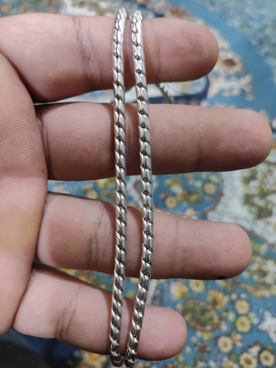 زنجيل فضه تايلندي جديد غير مستخدم السعر 190 الاستفسار ***********
