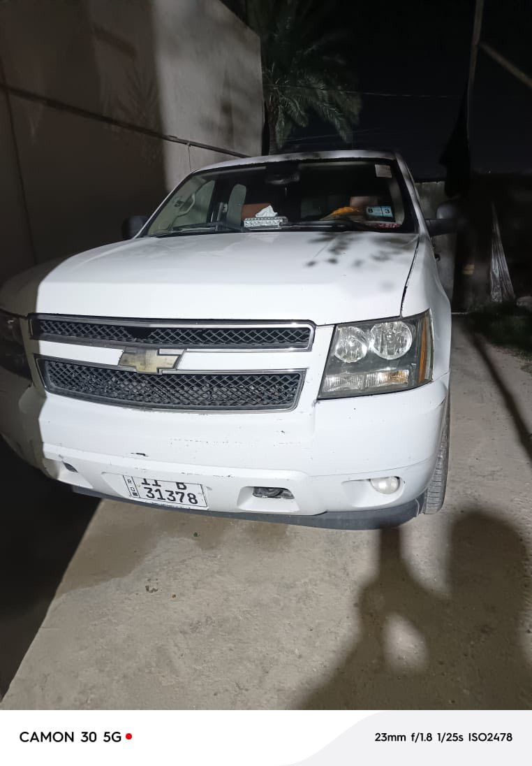 سلام عليكم للبيع تاهو موديل2009سياره جاهزه من كلشي تخم تاير محرك 5300 فئه. LT رقم بغداد إنكليزي بسمي بيه منضومه غاز سياره كلين  بيه قطع صبغ موجوده بالسونار بالصور سياره رايده ب165 قفل***********
