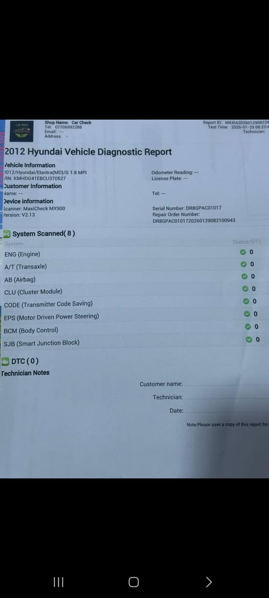 السلام عليكم النترا 2012 خليجي سياره جاهزه سنويه بأسمي لغايه 2028 كير مكينه خير من الله تبريد تدفئه شغاله تخم تاير نظيف صدر نظافه 85/100 بجم محدث 2015 داخل كلش نظيف شاشه تاب سياره خير من الله والسونار مرفق بلصور المكان كراده قرب ساحه كهرمانه الهاتف *********** السعر 112$وبيه مجال قليل شباب كلشي موظح بلصور والسونار
