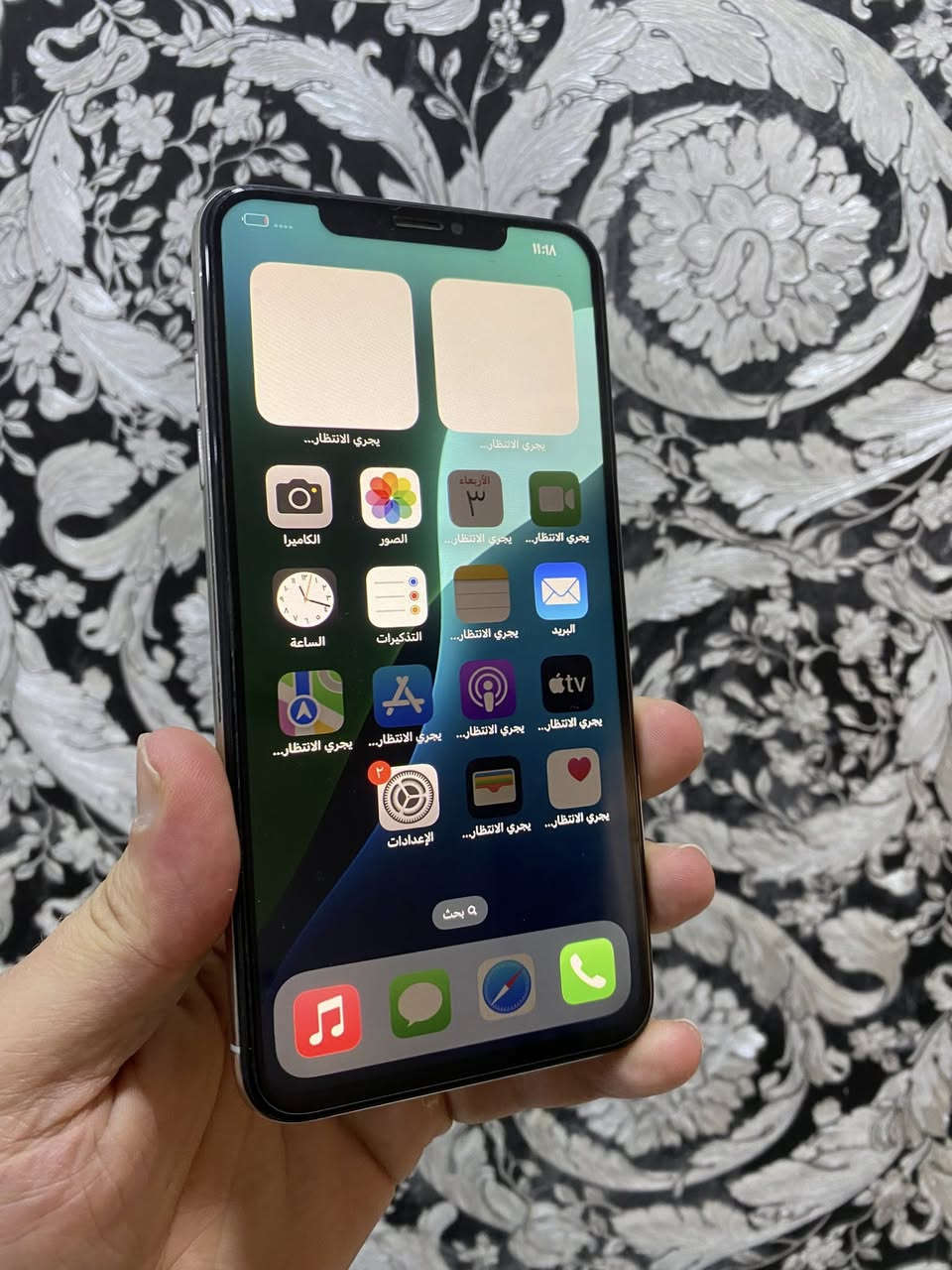 ‏iPhone XS Max مبدل شاشة ذاكرة 256 بطارية 78 سعر 115 سعر نهائي اتصال *********** خاص مغلق

