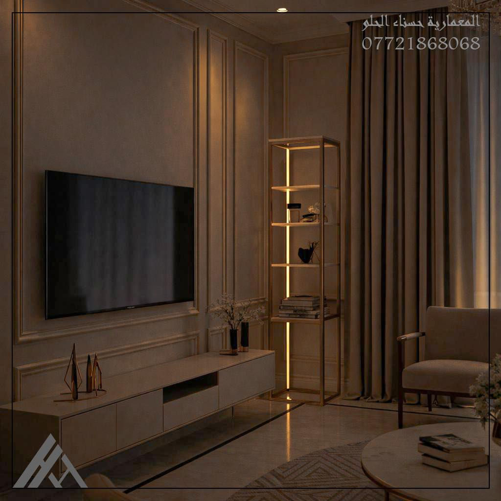 من أعمالي | تصميم داخلي لصالة معزولة
في محافظة بغداد

بالتعاون معنا
نقدم تصميم متكامل يشمل:
تصاميم داخلية  | تصاميم خارجية
تصاميم مخططات معمارية | ميكانيكة 
 
وكل التفاصيل نشتغلها بدقة واهتمام.
شغلنا مو مجرد صور تنرسل،
وإنما نتابع مع  الزبون خطوة بخطوة ونشرح له آلية التنفيذ ليوصل للنتيجة المطلوبة على أرض الواقع

لطلب كافة أعمال التصميم
التواصل واتساب : ***********
