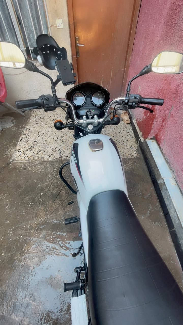 سلام عليكم بوكسر  2022   مرقم بغداد بأسمي شهر 11نازله رمبه 24
 للبيع اللون ابيض جديده ماشيه جوه ال 20  
تايرات شركه  دراجه مضمومه وجديده تجي تفحص واشوف مكينه كير ممفتوح ( موجود حته فديو لكل تفاصيل الدراجه بلمنشور) 
رقم بغداد بإسمي هزه سنويه جديده السعر2300 وبيها مجال قليل *********** مكاني حي اور
